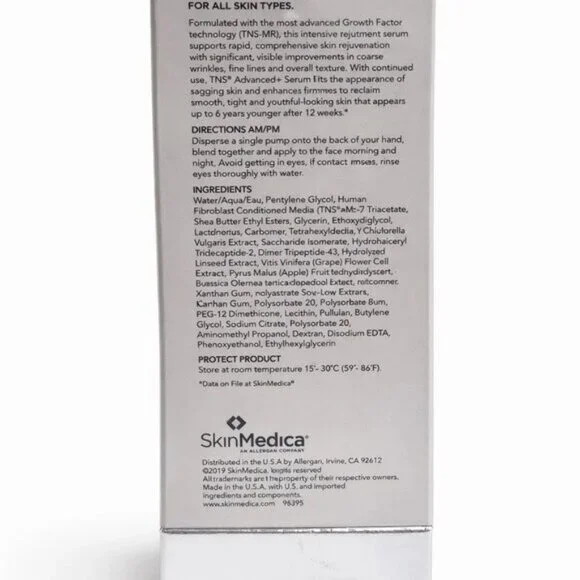 SkinMedica TNS Advanced Serum, 1 oz Exp 2027, New Sealed - Picture 5 of 5